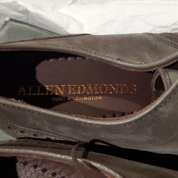 Sz 12D $845 Allen Edmonds derby shoes - Picture 3 of 7